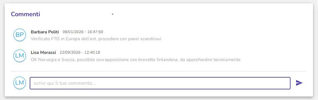 Messaggistica Integrata & Commenti di Fase